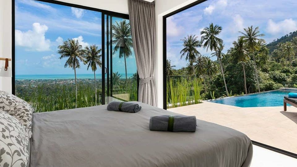 Brand new 3 bedroom panoramic seaview villa in Chaweng