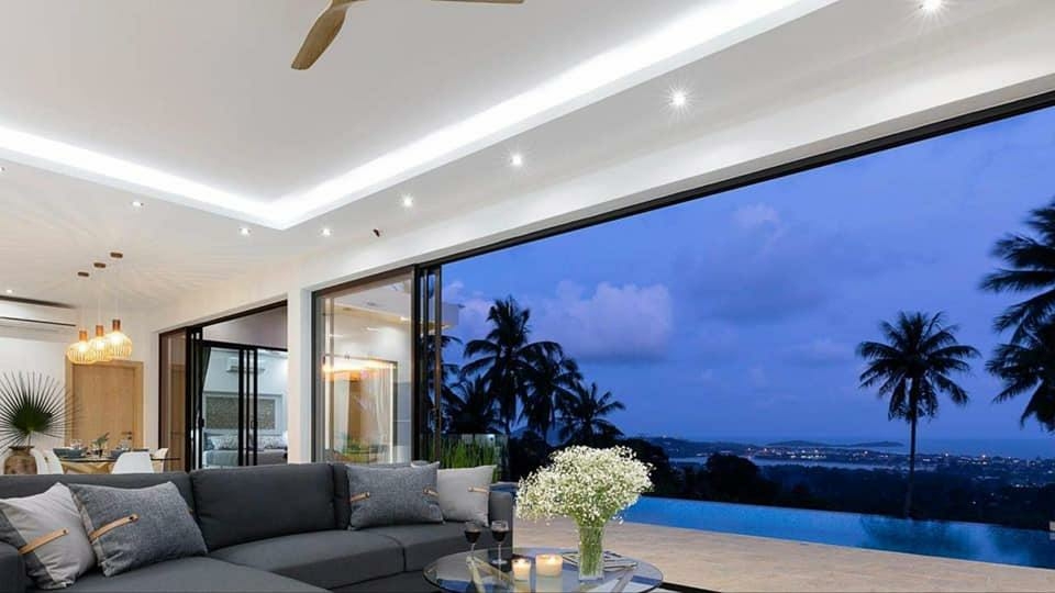 Brand new 3 bedroom panoramic seaview villa in Chaweng