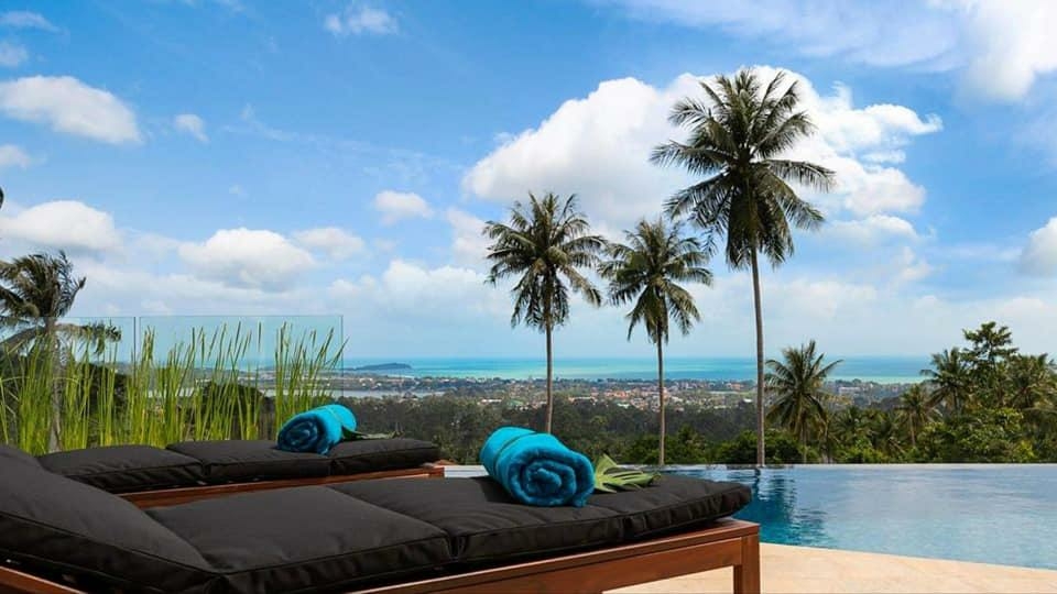 Brand new 3 bedroom panoramic seaview villa in Chaweng